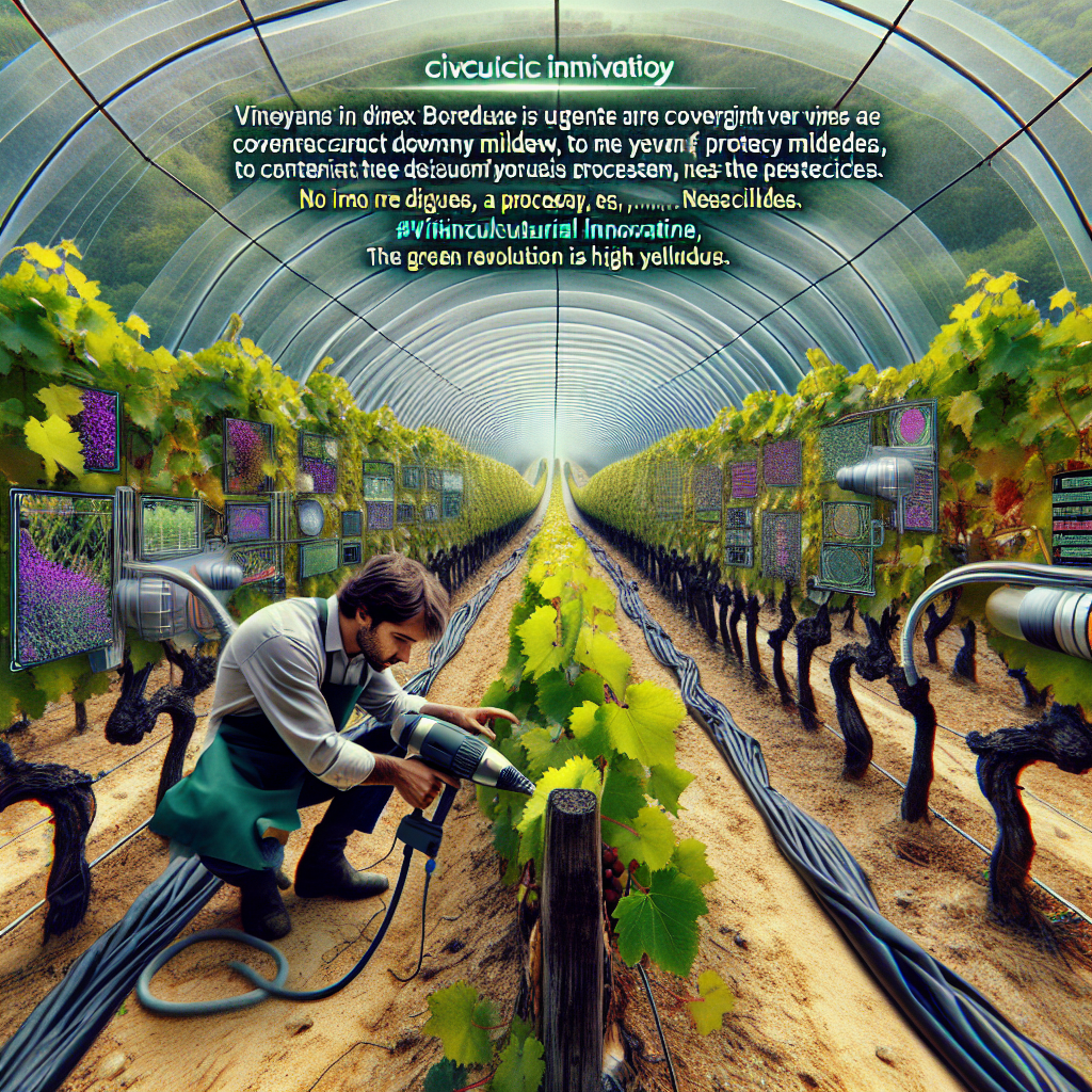 Viniou : Bordelais contre le mildiou: innovation ouvre la voie à une viticulture plus saine.
