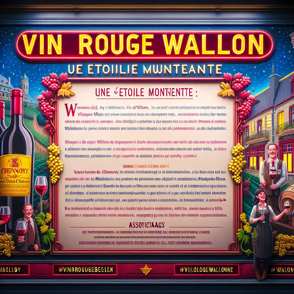 Viniou : Vin Rouge Wallon: Une Étoile Montante.